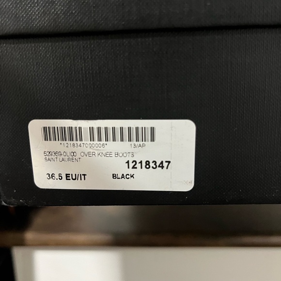 Luxury Saint Laurent ‘Meurice’ Suede Over Knee Boots! - Picture 7 of 8